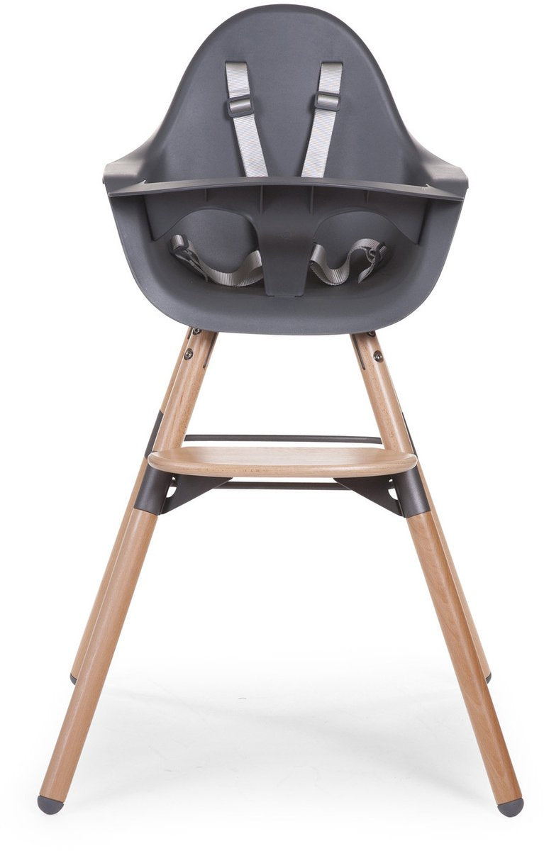 Childhome evolu kinderstoel - antraciet - verstelbaar in hoogte - 56 x 56 x 92 cm