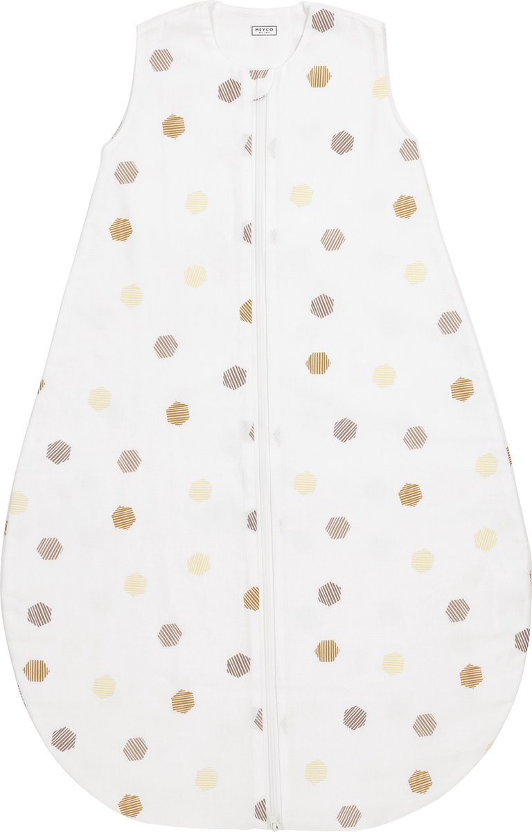 Meyco baby honeycomb baby slaapzak rond - honey gold - 70cm
