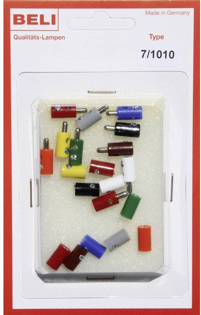 Beli-beco 7 1010 miniatuur-banaanstekker stift-ø: 2.6 mm 1 set(s)
