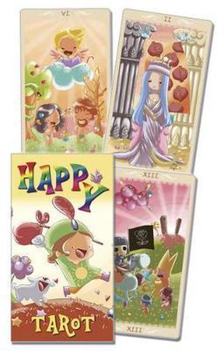 Lo scarabeo happy tarot - happiness deck met frisse kunststijl