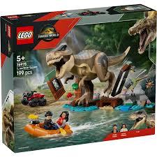 Lego jurassic world t. rex rivierontsnapping