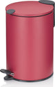 Kela pedaal afvalemmer, 3 l, pastel rood - | mats