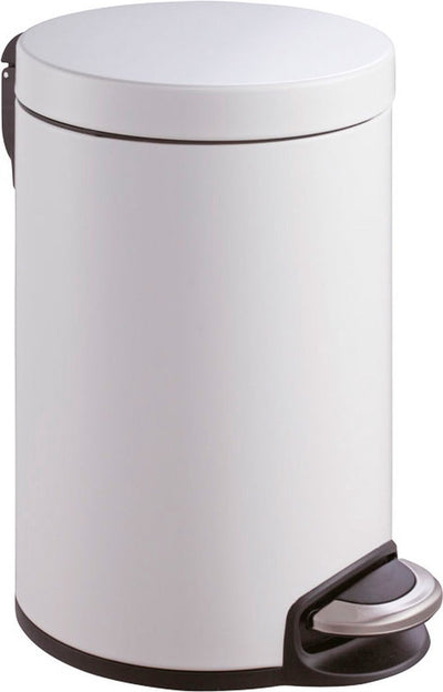 Eko - serene pedaalemmer 20 liter - stainless steel plastic - wit - prullenbak