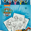 Undercover - paw patrol coloring pad with coloured pencils