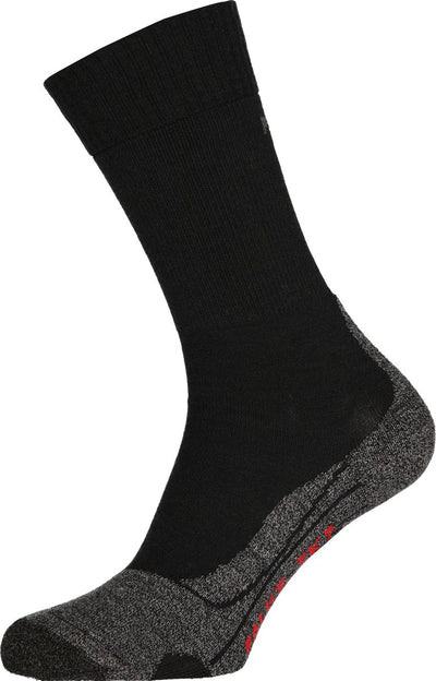 Falke tk2 anti-blaar dik wol functioneel materiaal wandelsokken heren zwart - maat 46-48