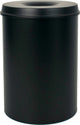V-part - vlamdovende papierbak 30 ltr - steel - zwart