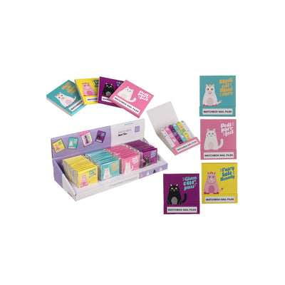 Out of the blue nagelvijlen set a 6 in giftbox 5,5x5,8cm