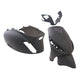 Edge plaatset 4-delig voor piaggio zip zip 2000 2t 4t vanaf bouwjaar 2000 - mat zwart