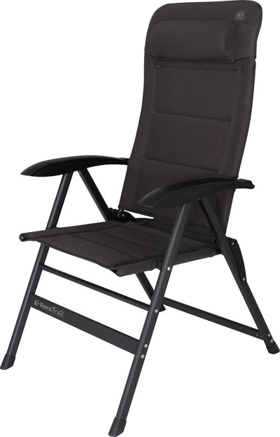 Eurotrail kendal comfort - campingstoel - 6 standen - charcoal