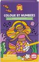 Tiger tribe meeneem colour by numbers mermaids +4 jaar*