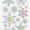 Creativ company diamond stickers - ijskristallen - winter thema stickers - zelfklevende strass stickers - luxe glitter knutselstickers - creatieve versiering - 1 vel
