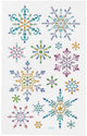 Creativ company diamond stickers - ijskristallen - winter thema stickers - zelfklevende strass stickers - luxe glitter knutselstickers - creatieve versiering - 1 vel