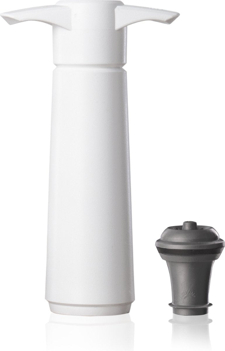Vacuvin vacu vin wine saver wit – vacuümpomp voor wijn – inclusief wijnstopper – houdt wijn langer vers