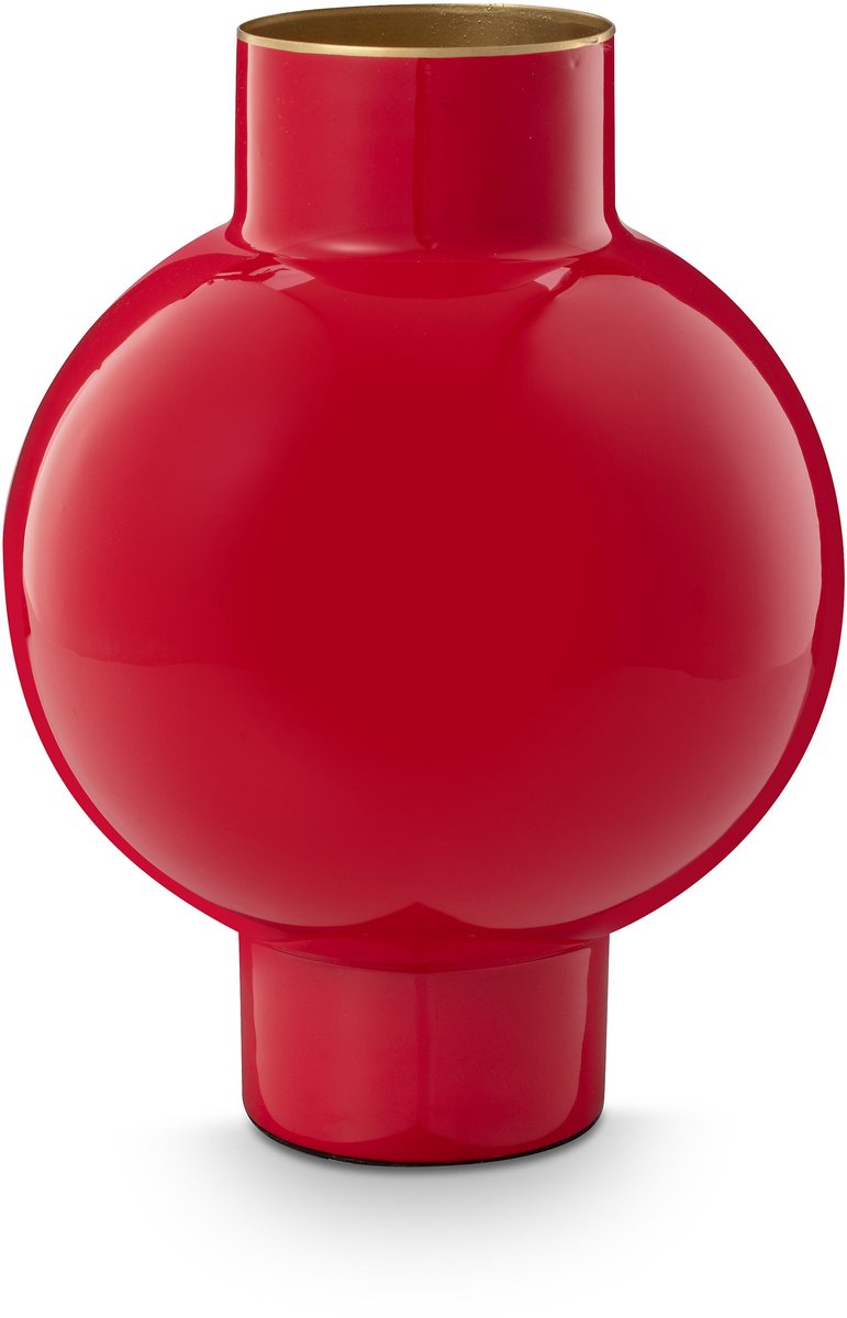 Pip studio - vaas - rood - ijzer - 18x24cm