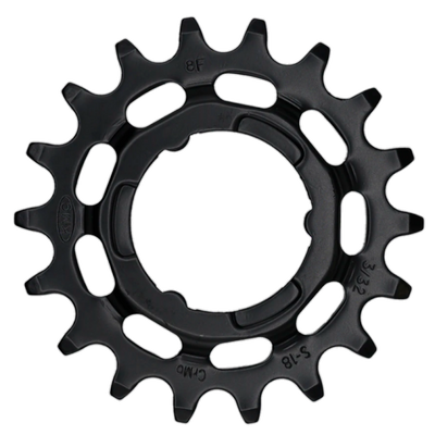 KMC tandwiel Shimano narrow 18T achter zwart