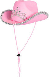 Boland kinderhoed glimmer roze - afbeelding 1