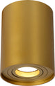 Lucide tube - plafondspot (plafondlamp) - ø 9,6 cm - 1xgu10 - mat goud messing