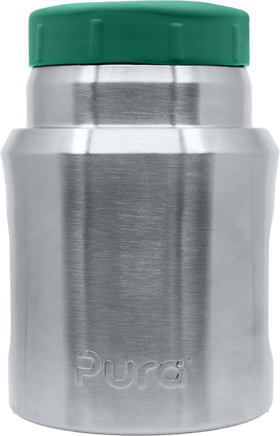 Pura lunch insulated jar - geïsoleerde pot - plasticvrij, bpa-vrij - large 400ml - houdt voedsel warm of koud - duurzaam en geschikt voor lunch, picknick en reizen