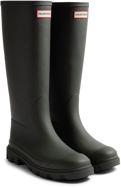 Hunter downpour tall boot unisex regenlaarzen - donkergroen