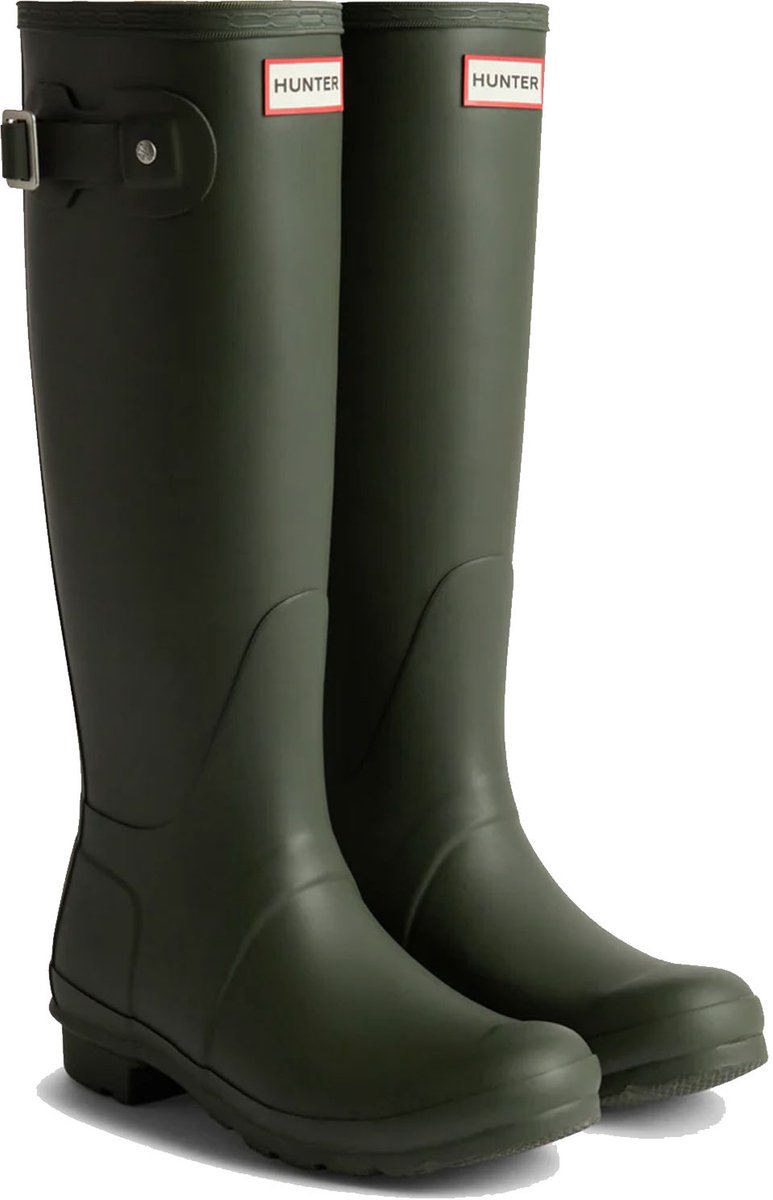Hunter - regenlaarzen voor dames - original - hoog - olijfgroen - maat 38eu