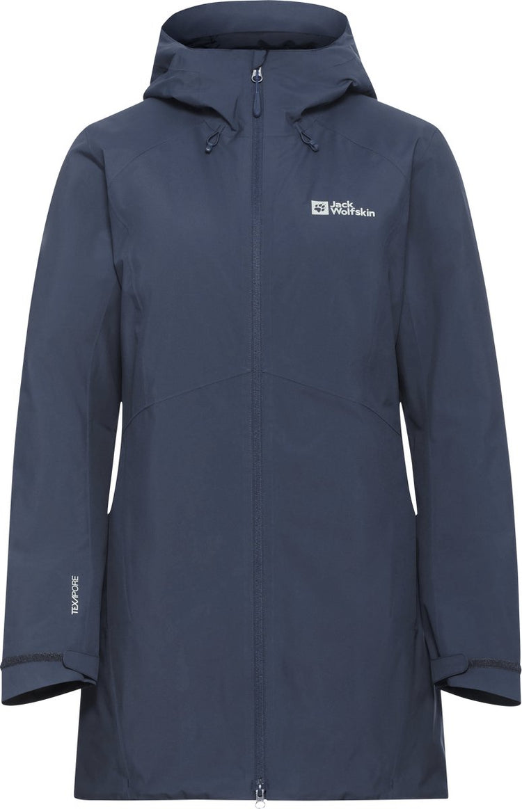 Jack wolfskin heidelstein insulated midnight sky winterjas dames