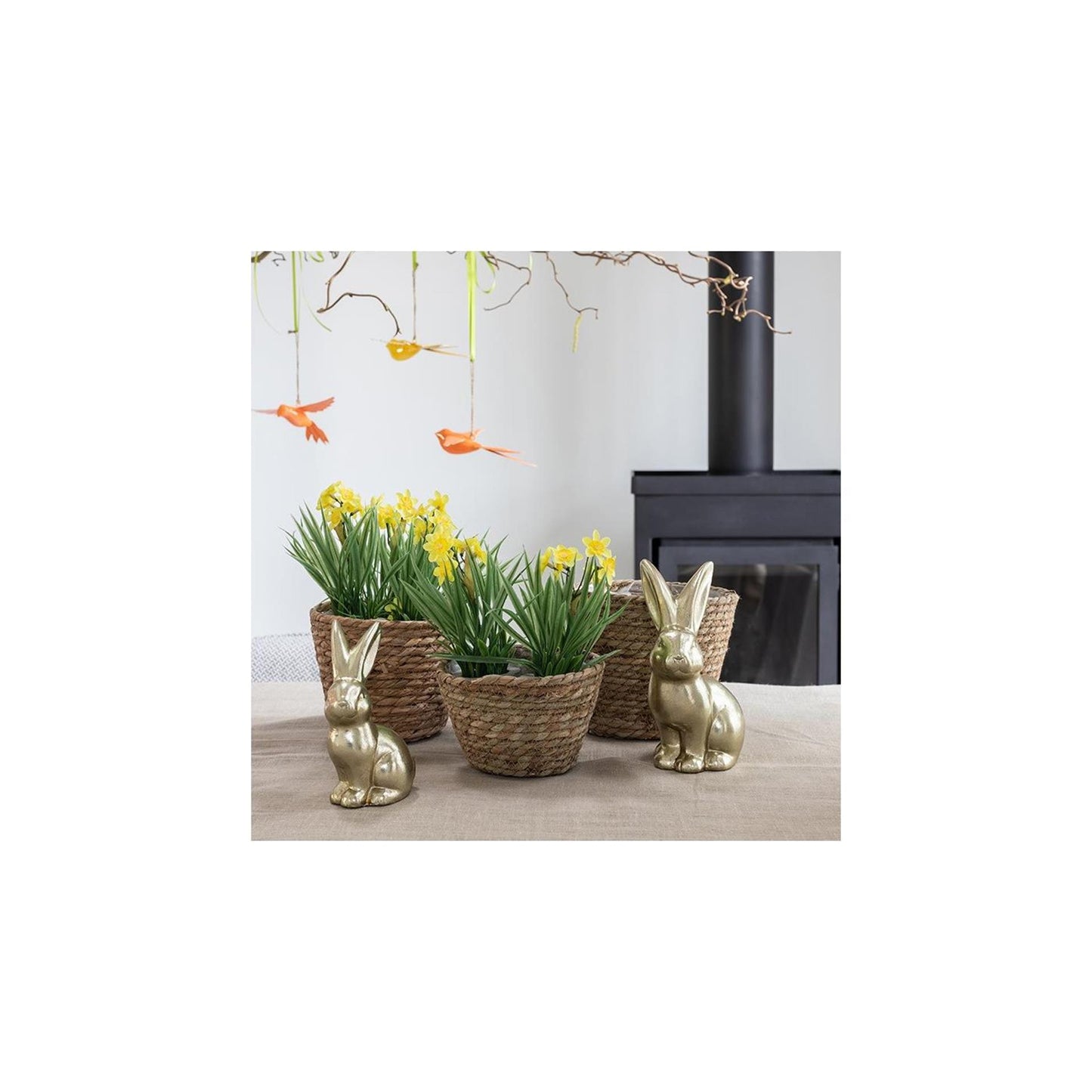 Countryfield kunstplant narcissus geel l10b10h21cm