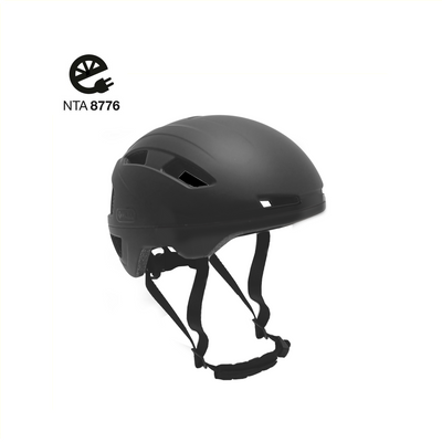 helm 59-61 cm unisex matzwart maat L