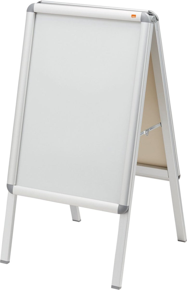Nobo essence a2 stoepbord reclamebord met clicklijst - wit