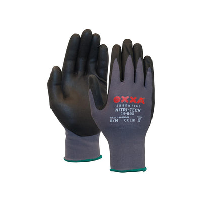 M-safe oxxa nitri-tech 14-690 werkhandschoenen zwart (maat 10- xl)