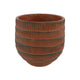 Hbx natural living bloempot cissane ã˜8xh7.5cm terracotta
