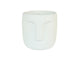 Hbx natural living bloempot dongo ø15.5xh14.8cm wit