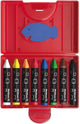 Pelikan waskrijt - driehoekig - waterbestendig - 8 kleuren