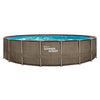 Summer waves zwembad elite frame 610 x 122 cm dark triple basketweave + filterpomp