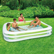 Summer waves zwembad familie deluxe 2-rings 262 x 175 x 46 cm | 3 stuks - afbeelding 2