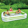 Summer waves zwembad familie deluxe 2-rings 262 x 175 x 46 cm | 3 stuks