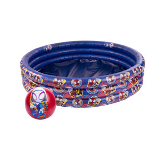 Disney spidey and friends 3 rings zwembad + strandbal donkerblauw rood