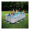 Summer waves zwembad elite rectangular frame 400 x 200 x 100 cm + filterpomp