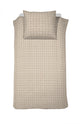 Cinderella dekbedovertrek carre flanel - naturel - 140x220