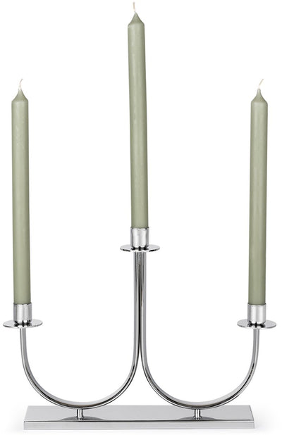 Zilverstad - kandelaar elana 3-pits zilver kleur - moederdag cadeautip!