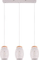 Rl live your light reality bidar - hanglamp - wit mat - excl. 3x e27 28w
