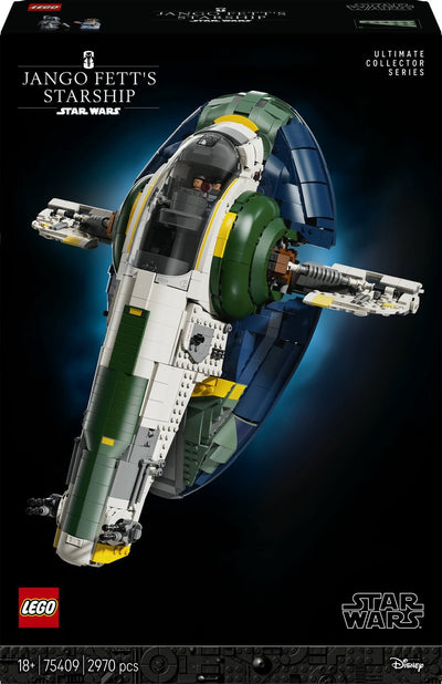 Lego star wars jango fetts firespray-class ruimteschip - 75409