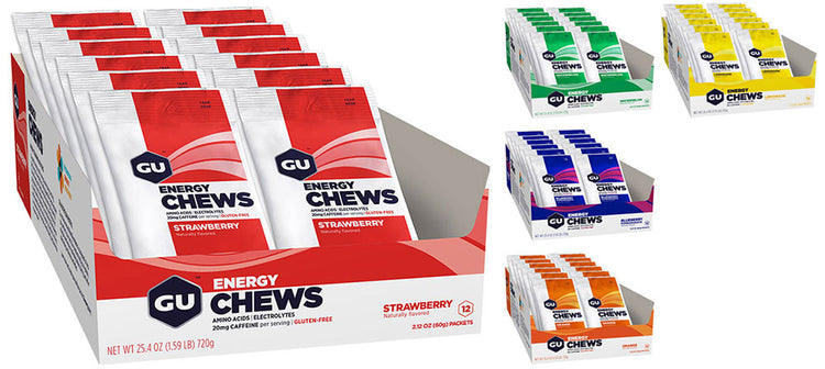 Gu energy chews box of 12 | watermelon