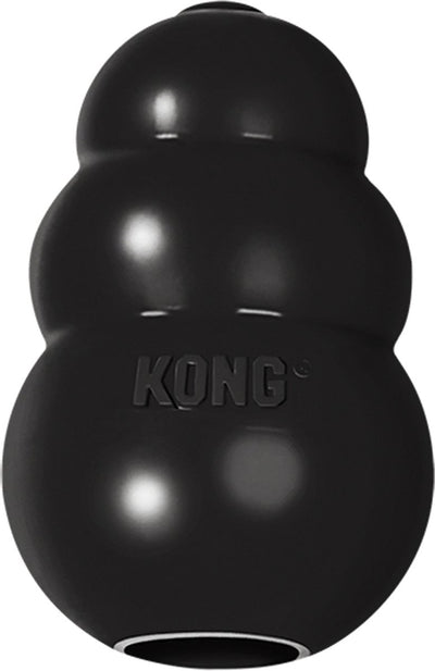 Kong extreme - honden speelgoed - rubber - zwart - maat m - 5 tot 15 kg