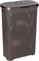Curver style wasmand met deksel - 40l - kunststof - bruin