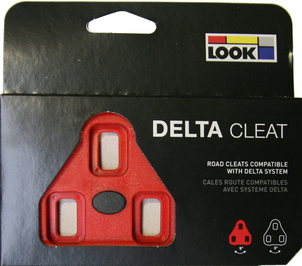 Look schoenplaatjes delta 9° rood