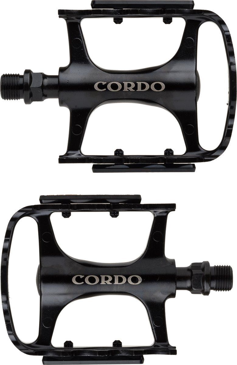 Cordo trekking pedalen aluminium - zwart