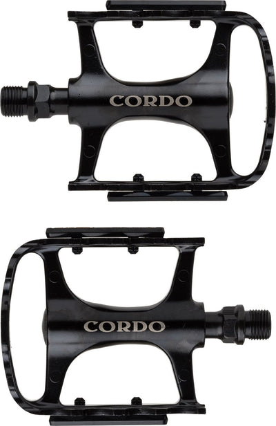 Cordo trekking pedalen aluminium - zwart