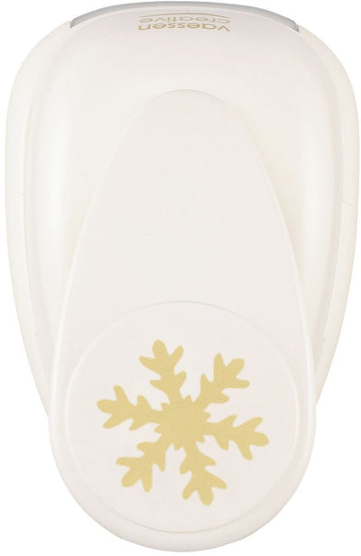 Vaessen creative pons - figuurpons - sneeuwvlok - 4,3 x 5 cm