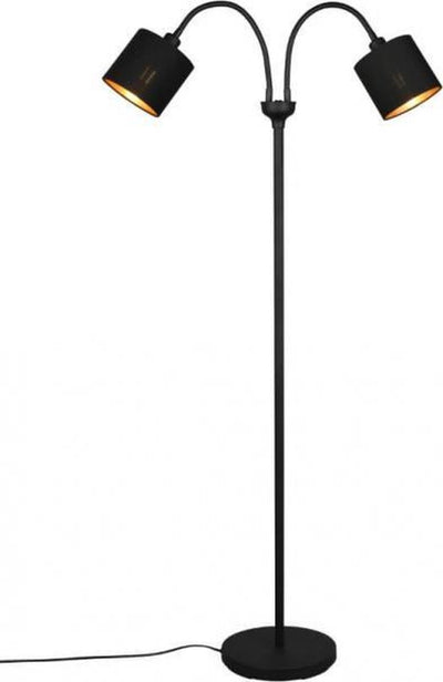 Rl live your light reality tommy - vloerlamp - zwart mat - excl. 2x e14 4 w - niet dimbaar - badkamerverlichting