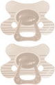 Difrax fopspeen natural - 6 tot 12 maanden - bruine strepen - 2 stuks